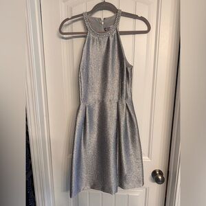 Silver cocktail dress